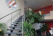 Designertreppe aus Granitblockstufen